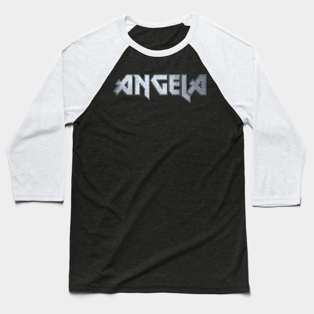 Heavy metal Angela Baseball T-Shirt by KubikoBakhar
